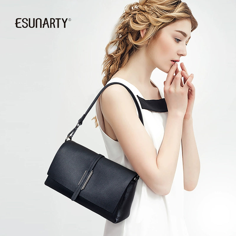 Genuine PU Leather Underarm Shoulder Bag