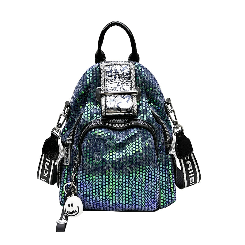 Women's Sequined Laser Style Backpack