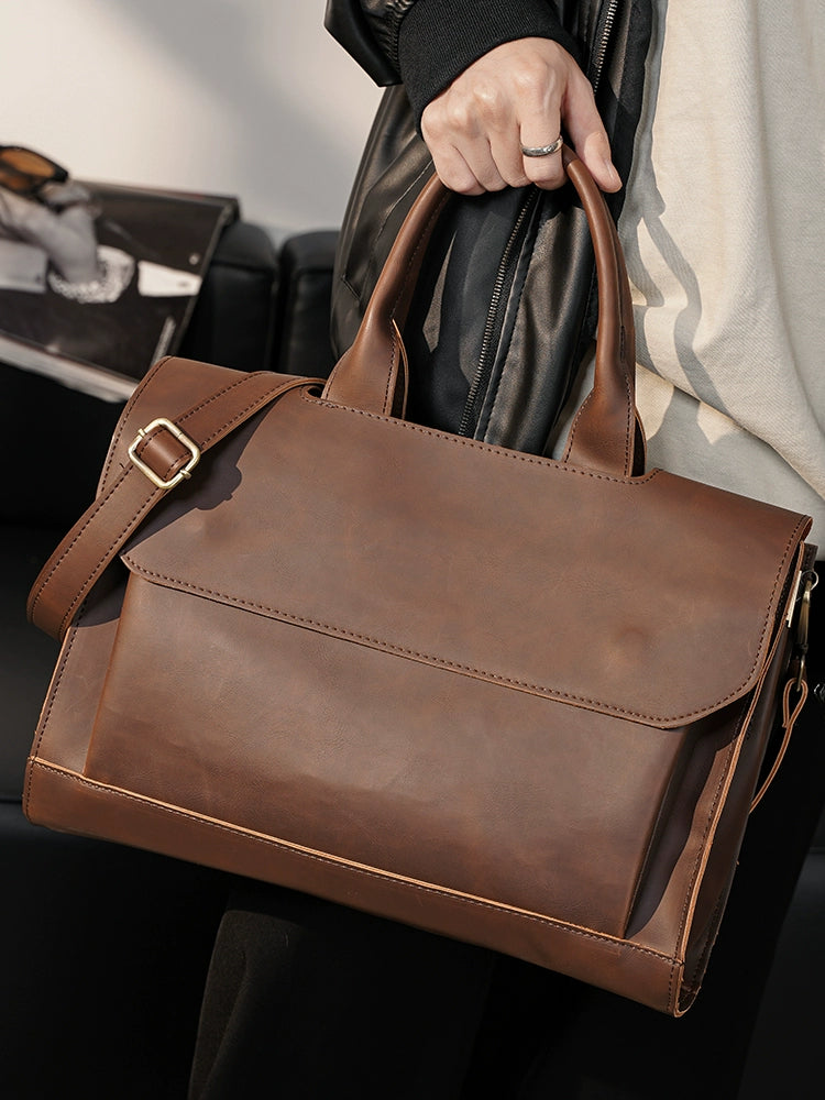 Business Briefcase Style Messenger Satchel Bag